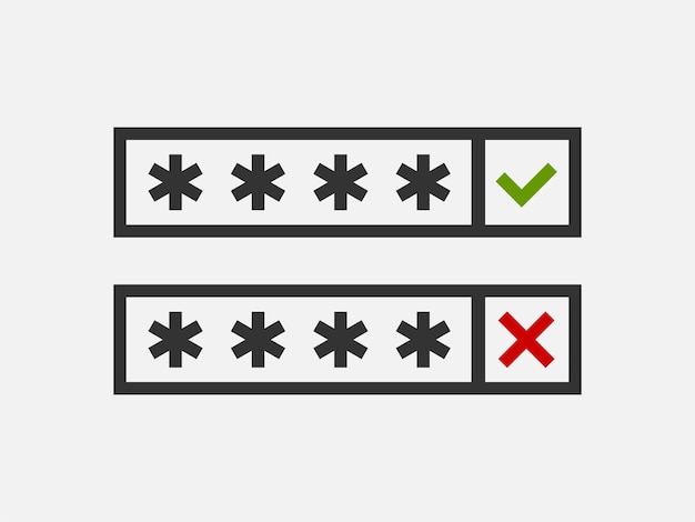 Wachtwoordpictogram weergeven. sterren in blok niet zichtbaar en veilig voor horloge vectorsymbool.