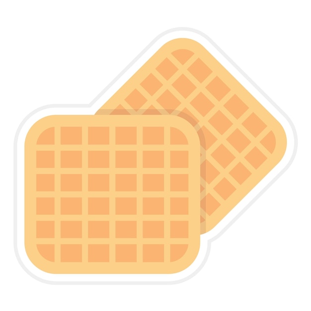 Wafel-icon vector afbeelding Kan worden gebruikt voor Street Food