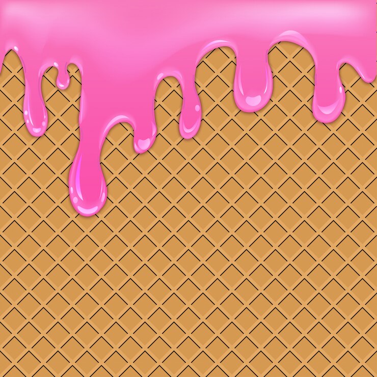Vector waffle background with jam