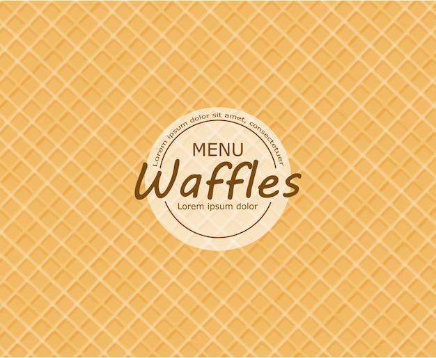 Waffle background