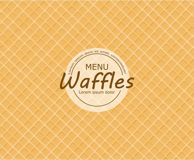 Vector waffle background