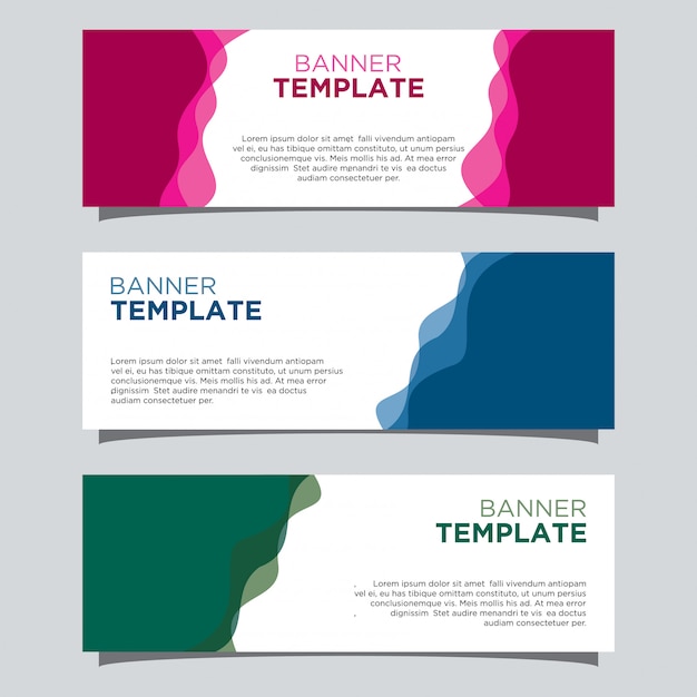 Wafy banner template