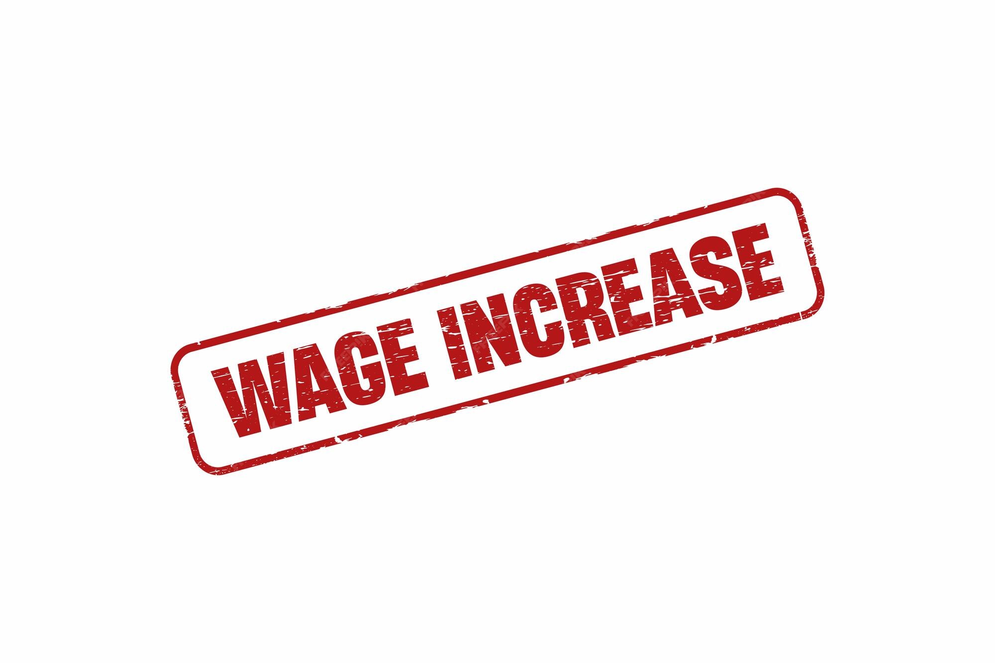 Premium Vector Wage increase square grunge stamp