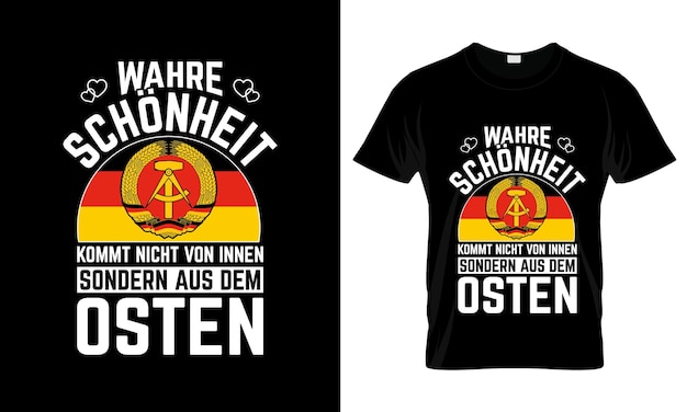 Wahre Schonheit Kommt Nicht Von colorful Graphic TShirt tshirt print mockup