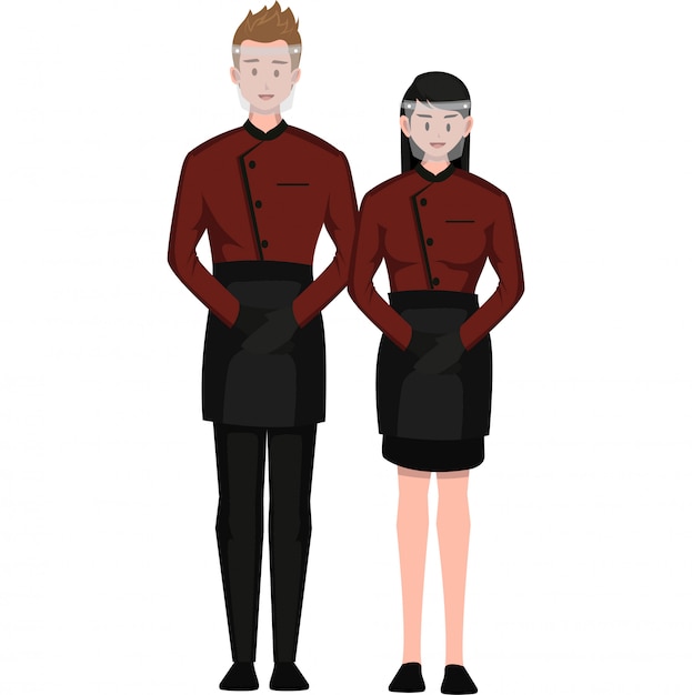 Vector waiter and butler service using face shield for safety in pandemic