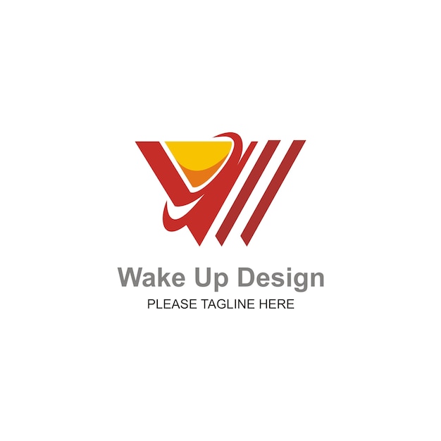 Wake Up Design Logo