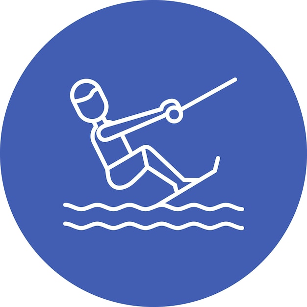 Wakeboarding icon vector image Can be used for Water Sports