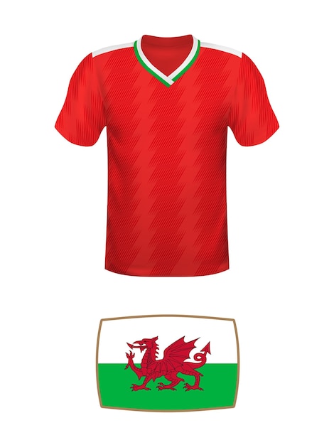 ウェールズ ジャージー フットボール キット ワールド フットボール トーナメント 2022 ナショナル t シャツとサッカー チームの旗