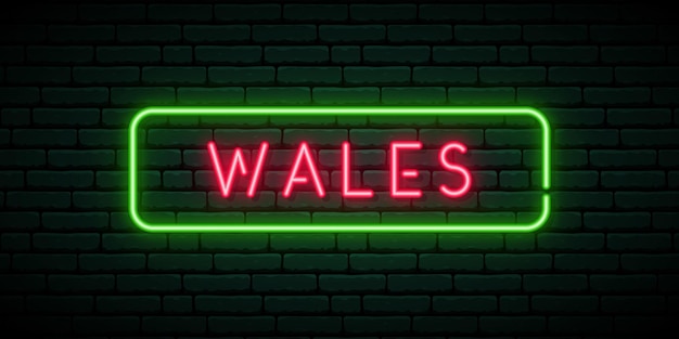 Wales neon sign
