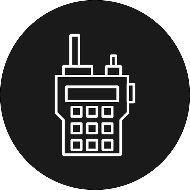 Walkie Talkie vector icon Can be used for Military iconset