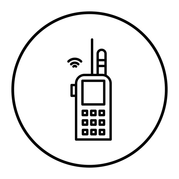 Walkie Talkie Vector Illustration