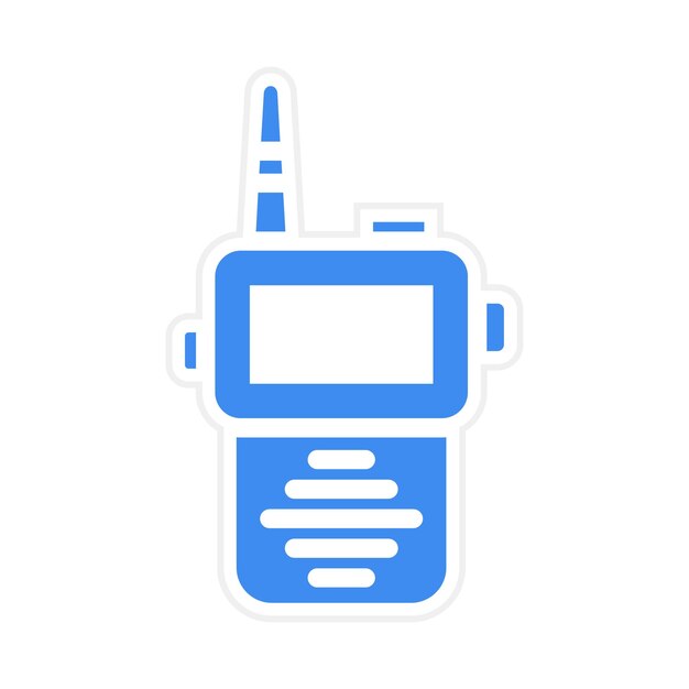 Vector walkie talkie vector illustration