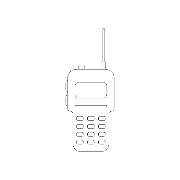 Walkietalkie icoon vector