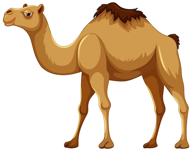 Vector walking camel isolated