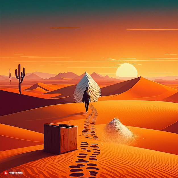 Walking in the desert sunset light that makes this beautiful