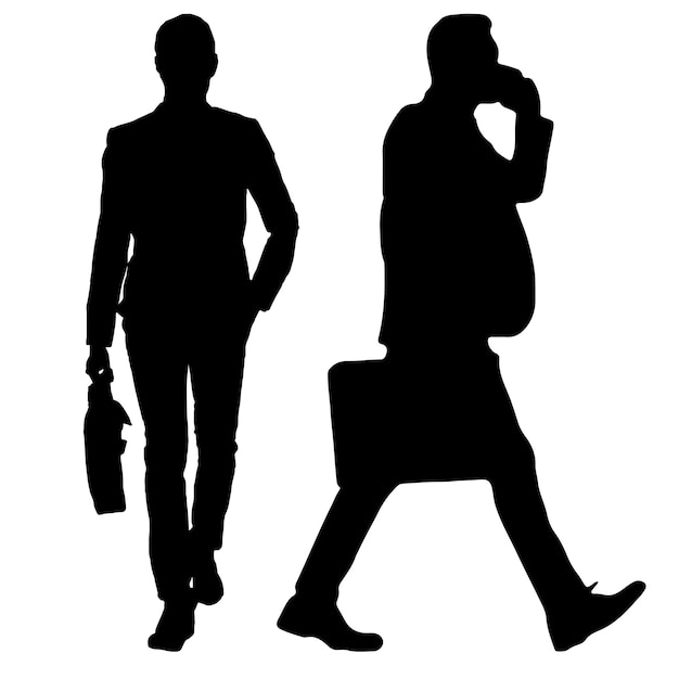 Walking Office Bag Silhouette