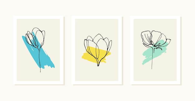 Wall art set of minimalistic printable prints Wall art for bedroom living room and office decor