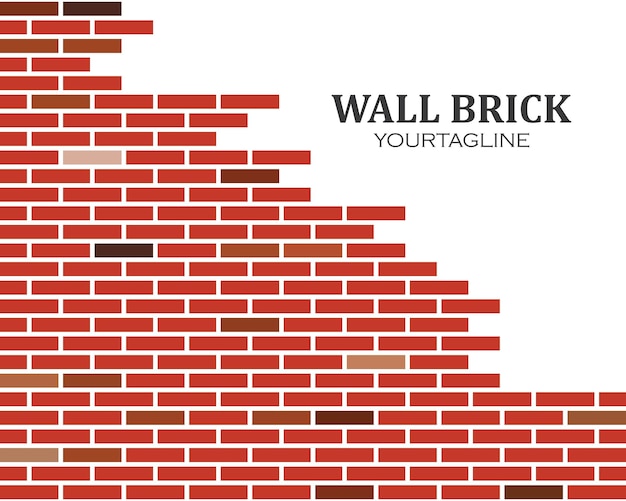 Wall brick vector illustration background design