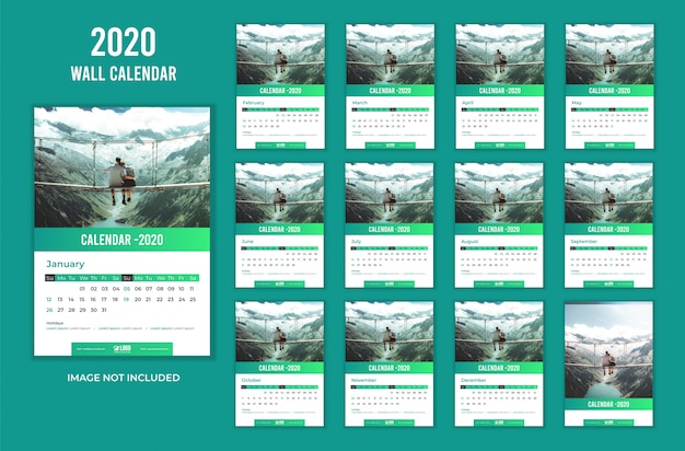 Wall calendar 2020