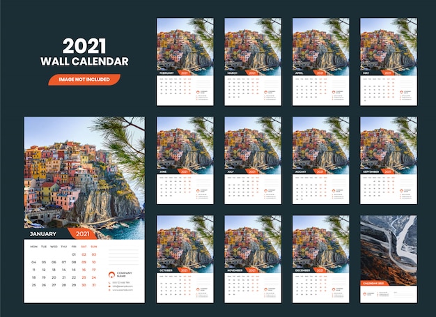 Wall calendar 2021