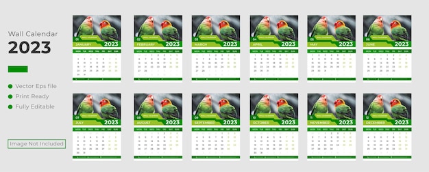 Wall calendar 2023