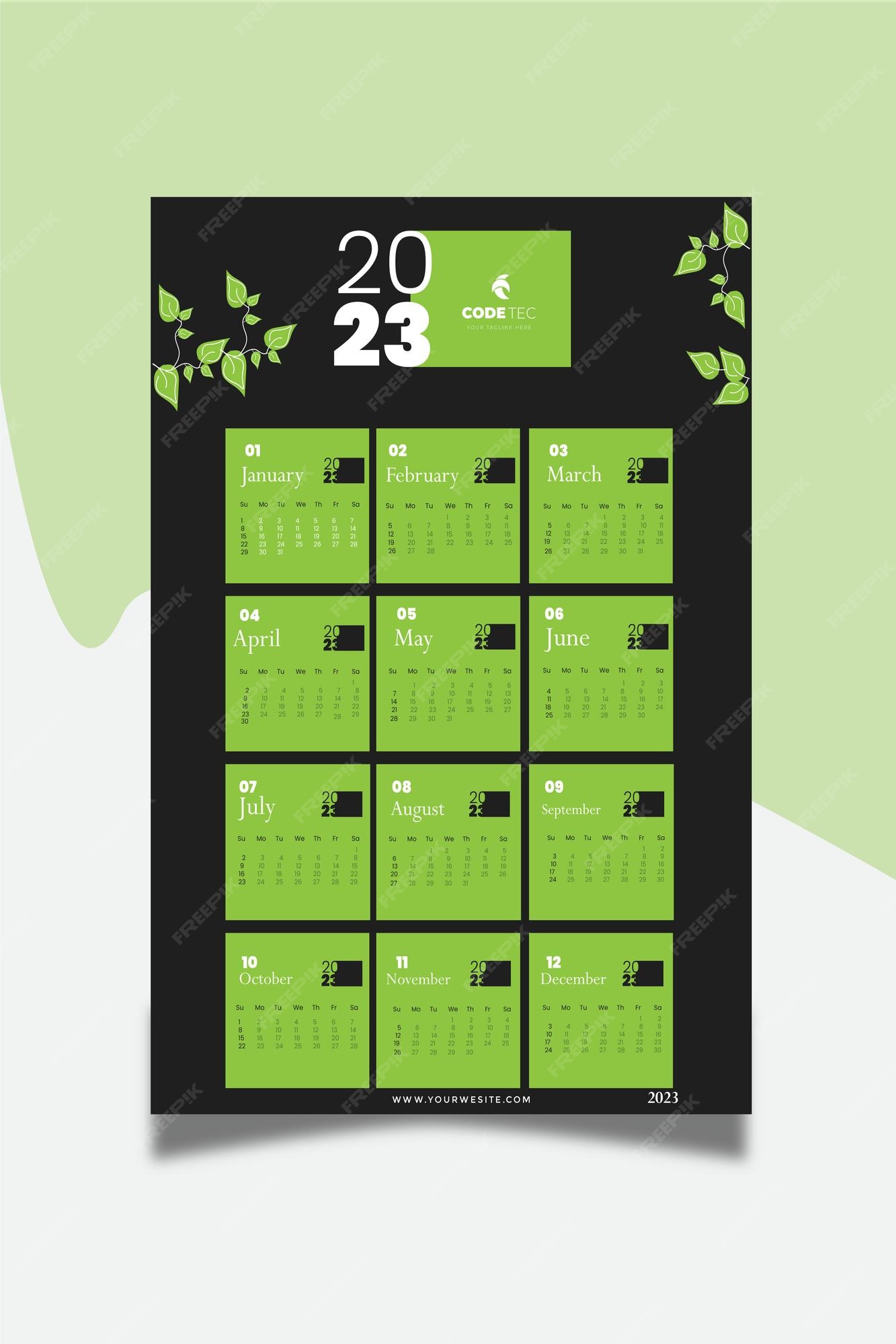Premium Vector Wall Calendar Template 2023 monthly-calendar-template-editable-calendar-2023-printable-etsy