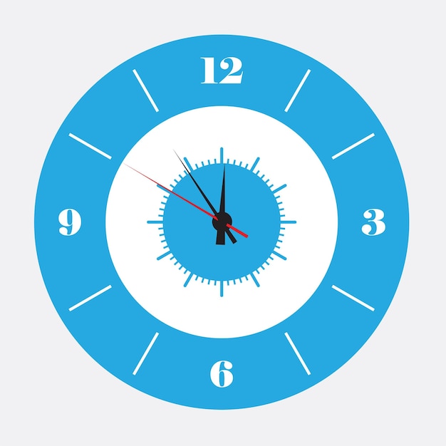 Vector wall clock design .