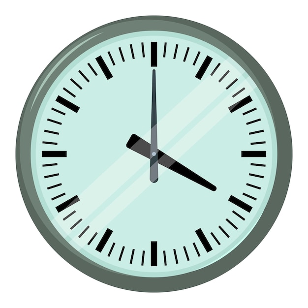 Wall clock icon Cartoon illustration of wall clock vector icon for web