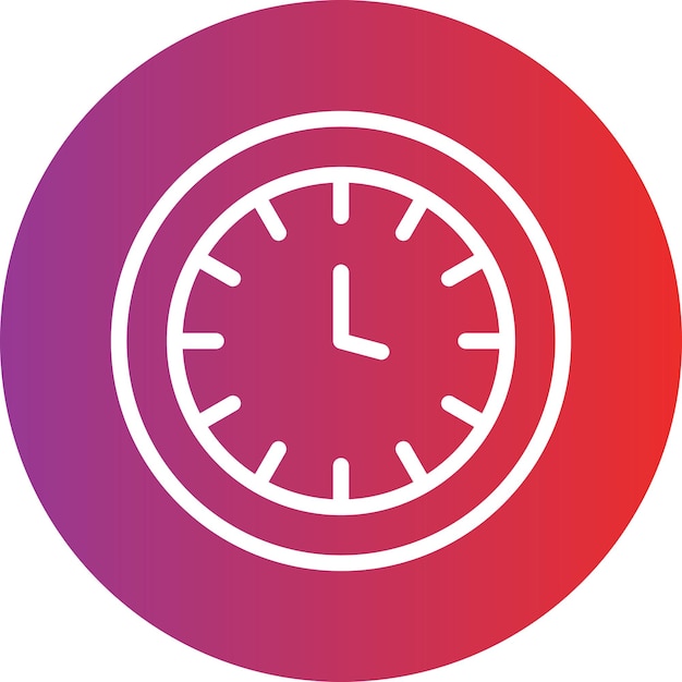 Wall Clock Icon Style