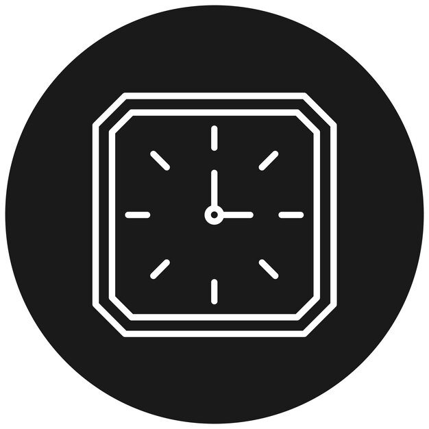 Wall Clock vector icon Can be used for Time and Date iconset