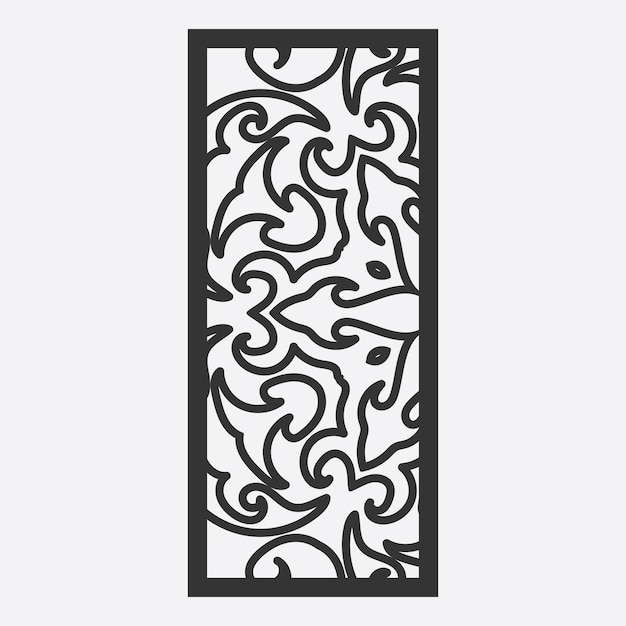 Wall Panel Laser Cut Design Wall art Wall Decoration Vector