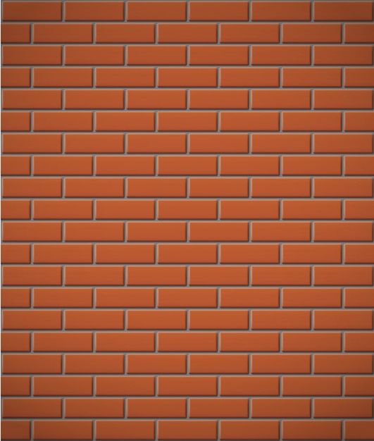 Wall of red brick seamless background