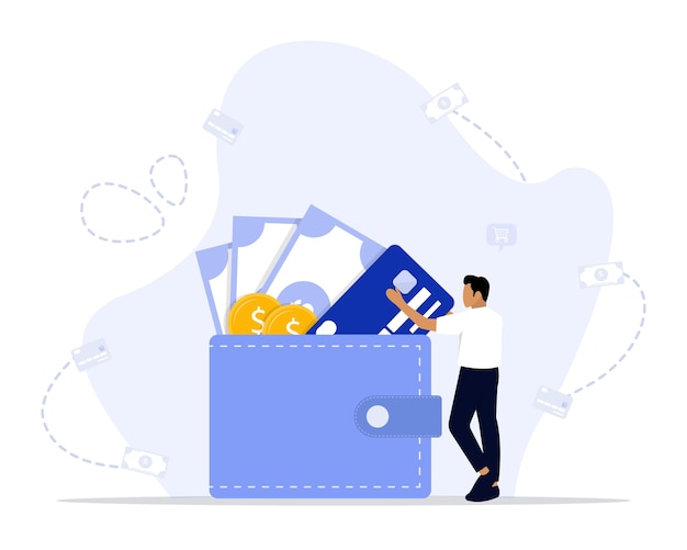Wallet concept illustration