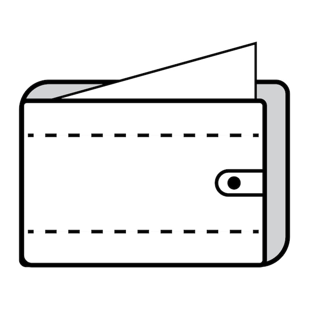 Wallet icon logo vector design template