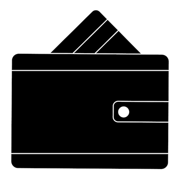 wallet icon logo vector design