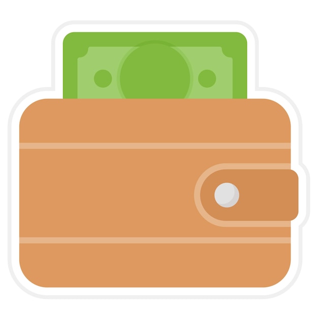 Vector wallet icon vector image can be used for cyber monday