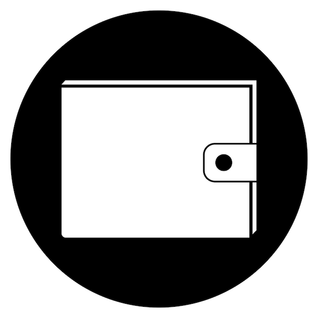 Wallet icon vector