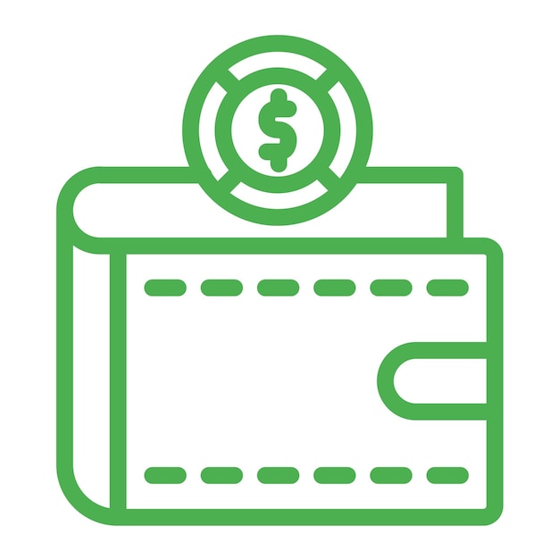 Wallet Vector Icon Design Illustration