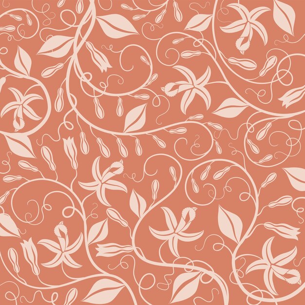 A wallpaper that has a floral pattern on it