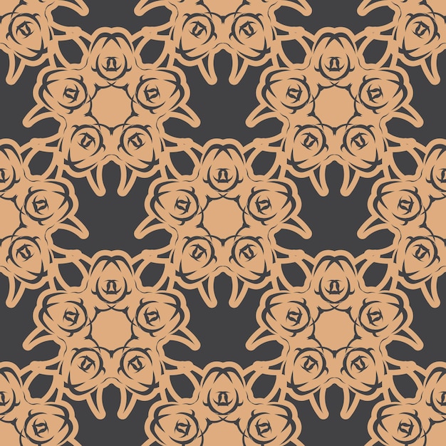 Wallpaper in a vintage style pattern. indian floral element. graphic ornament for wallpaper, fabric, packaging, wrapping. chinese blue and black abstract floral ornament.