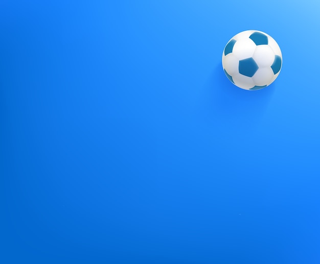 Wallpaper with soccer ball. background with copy space