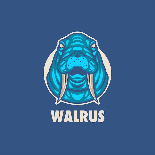 Walrus mascotte logo