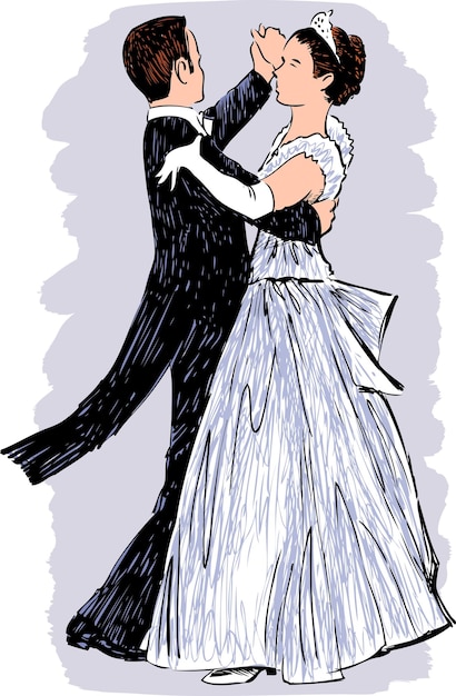 Waltzing pair