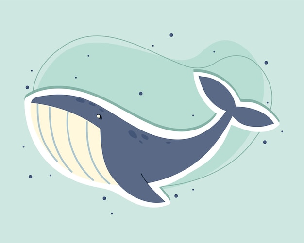 Walvis dier zee