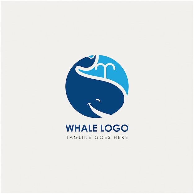 Walvis logo concept vectorillustratie