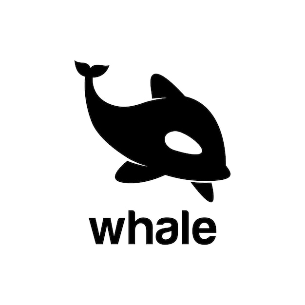 Walvis Logo Ontwerp Vector Sjabloon