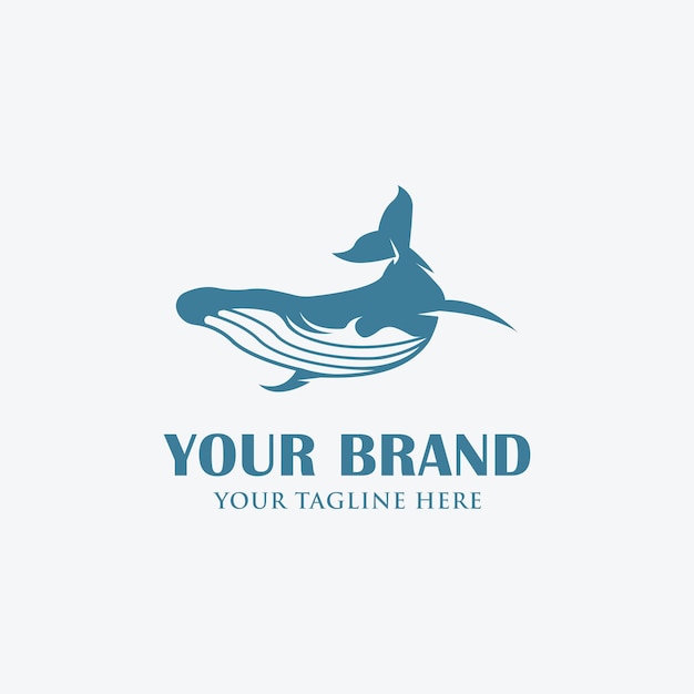 Walvis Logo Ontwerp Vector