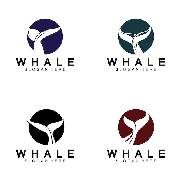 Walvis staart logo vector illustratie ontwerp Walvis staart grafisch pictogram