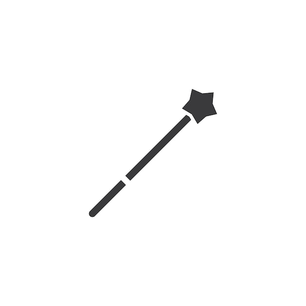 Wand magic stick icon vector template