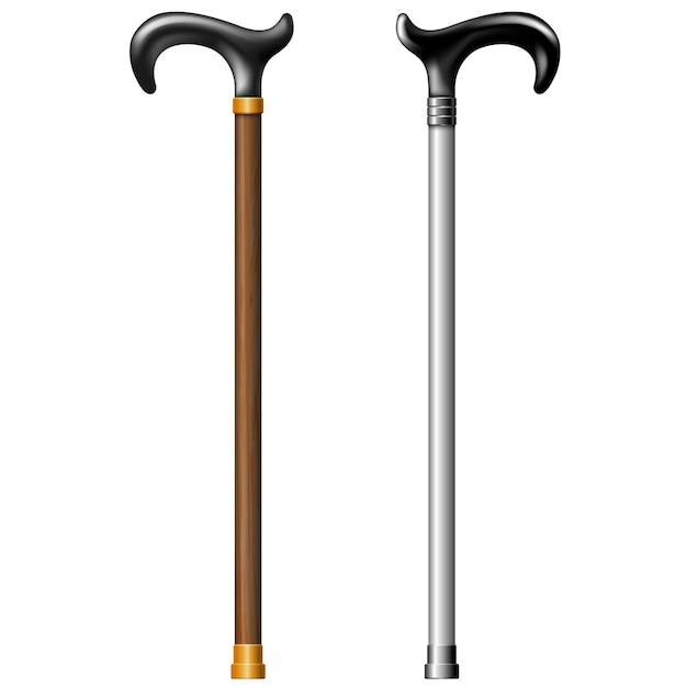 Wandelende stokken vector ziek